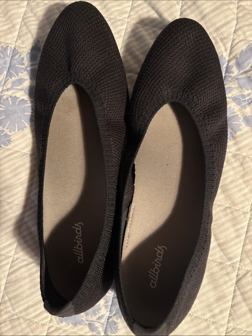 allbirds Black Knit Women's Ballet Flats